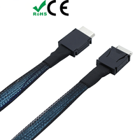 Kabel Oculink 4i SFF-8611 PCIe Gen3 0.3M untuk server komputer