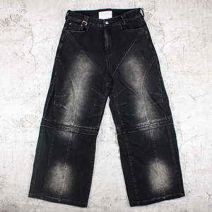 <span class=keywords><strong>Pantaloni</strong></span> Jeans Jeans <span class=keywords><strong>larghi</strong></span> lavati Vintage di alta qualità 100% <span class=keywords><strong>pantaloni</strong></span> in Denim oversize di <span class=keywords><strong>cotone</strong></span> sbiadito da <span class=keywords><strong>uomo</strong></span> - Product Image 1