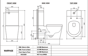 WC à deux pièces, siphon en S, sans bride, chasse d'eau Tornado, WC en céramique Watermark, super <span class=keywords><strong>septembre</strong></span>, salle de bain - Product Image 4