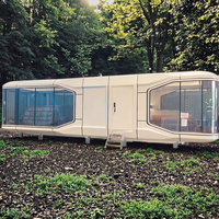 Haute qualité cadre en acier détachable moderne luxe minuscule Villa espace Capsule boutique entrepôt panneau sandwich conteneur maison