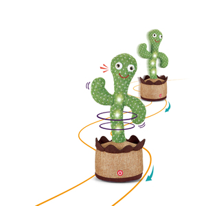 Giocattoli di peluche per bambini con voce controllata usd che parlano di <span class=keywords><strong>Cactus</strong></span> che si torce correndo ballando Bbaby <span class=keywords><strong>Cactus</strong></span> giocattolo con musica leggera - Product Image 2