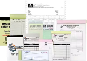 Carnet <span class=keywords><strong>de</strong></span> reçus <span class=keywords><strong>de</strong></span> location autocopiants personnalisé en <span class=keywords><strong>3</strong></span> feuillets, formulaires NCR <span class=keywords><strong>de</strong></span> haute qualité avec taille et logo sur mesure, 4 reçus par page pour usage professionnel - Product Image 3