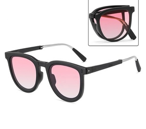 2024 Lunettes de soleil unisexes à monture carrée avec protection UV400 Lentilles polarisées en polycarbonate Style <span class=keywords><strong>punk</strong></span> noir Cadres disponibles - Product Image 2