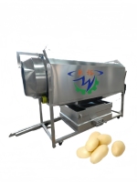 Automatische Yam Gember Aardappel Schil- en Wasmachine Wortel Ui Aardappel Trommelschilmachine