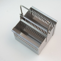 Hot Sale Microscope Slide Staining Rack Pathology Consumables 30 Position Racks for Stain Slide
