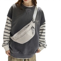 Sac de Poitrine Style Urbain Femme 2025 Nouveau Design Sac Banane Sport Cyclisme Extérieur Tendance Élégant Sac Bandoulière Unisexe Polyester