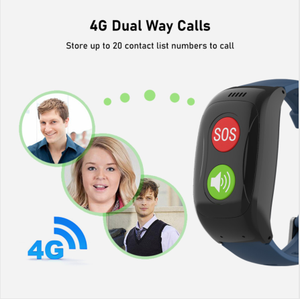 4G LTE <strong>GPS</strong> LBS WIFI Position Smart Bracelet L17 Pro Elderly Tracker Watch with SOS Call Fall Detection - Product Image 6