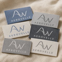 Étiquettes personnalisées pour vêtements, étiquettes textiles pour emballage de vêtements avec design équilibré, à coudre pour l'identification des vêtements, pour la vente en gros