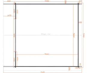 Log <strong>House</strong>/<strong>wooden</strong> <strong>House</strong>/<strong>wooden</strong> Home Garage Log Cabin 5.9m X 5.9m at Low Cost Prefabricated - Product Image 6