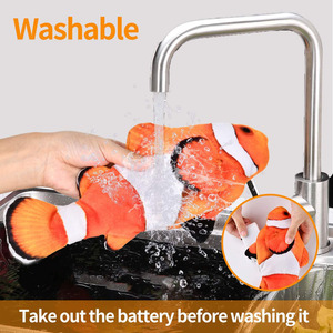 <strong>Floppy</strong> Realistic Simulation Wagging Catnip Interactive Kicker Fun Exercise Electric Moving <strong>Fish</strong> Cat <strong>Toy</strong> - Product Image 5