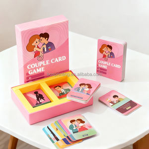 <span class=keywords><strong>Jeu</strong></span> de cartes personnalisé de luxe pour couples, amusant pour les soirées, avec boîte cadeau rigide, fabriqué en usine d'impression - Product Image 1