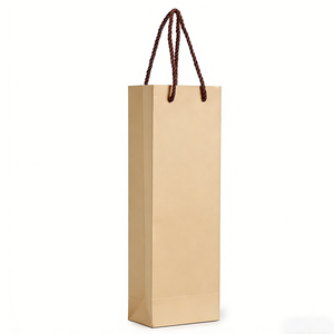 Sacs cadeaux pour bouteille de vin unique, personnalisés, <span class=keywords><strong>en</strong></span> gros, <span class=keywords><strong>pas</strong></span> chers - <span class=keywords><strong>Sac</strong></span> <span class=keywords><strong>en</strong></span> <span class=keywords><strong>papier</strong></span> écologique pour le vin - Product Image 3