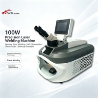 Machine de soudage laser pour bijoux, soudeuse laser de bureau avec caméra CCD pour la réparation de montures de lunettes, or et argent