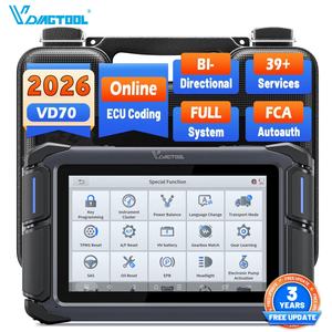 米国倉庫 VDIAGTOOL VD70 プロ仕様 メカニックツール 自動車エンジンスキャナー 車両ECU診断機 キープログラマー付き - Product Image 1