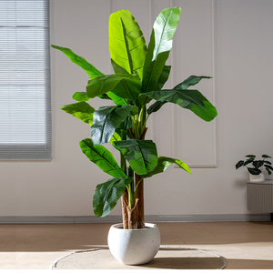 Plantes artificielles en plastique de Faux palmier <span class=keywords><strong>bananier</strong></span> de Style tropical pour la <span class=keywords><strong>d</strong></span>écoration extérieure de pendaison de crémaillère - Product Image 3
