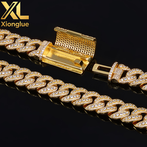 European American Hip Hop Cross-border Flip <b>Button</b> 18mm Cuban Bracelet Unisex Jewelry Nice Design - Product Image 5