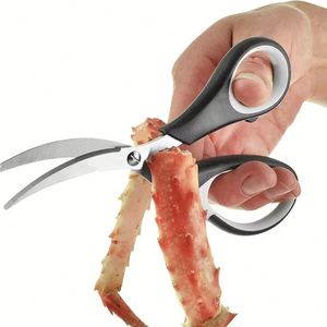 Tijeras de cocina Tijeras resistentes Ecológicas de acero inoxidable Tijeras para carne Tijeras para aves de corral Propósito de cocina Tijeras de utilidad - Product Image 2