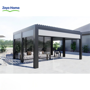 Pavillon en aluminium et PVC pour l'extérieur, imperméable, écologique, décorations de jardin spécialement conçues pour les terrasses et les cours - Product Image 2