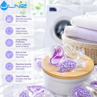 Capsules de lessive haute efficacité, parfum et couleur personnalisés, capsules de lavage écologiques, capsules de lessive hydrosolubles