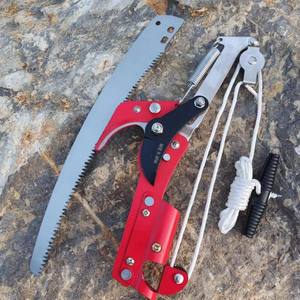 Sécateur manuel à poulie pour la taille des fruits en hauteur, en acier inoxydable rouge, modèle Mountain Wisteria - Product Image 1