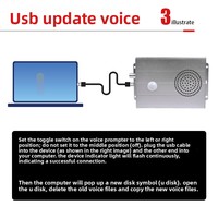Sonnette vocale avec détection infrarouge, télécommande, audio USB, boîtier en alliage d'aluminium – Dispositif de rappel personnalisé enregistrable