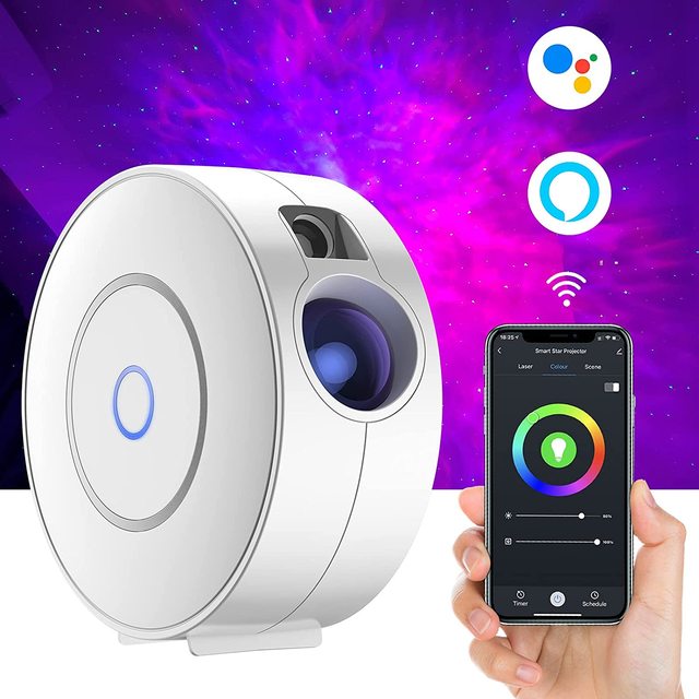 Tuya Intelligent Google Alexa Control Night Light Ocean Starry Projector Sky Smart Laser Star Light Projector for Indoor Room