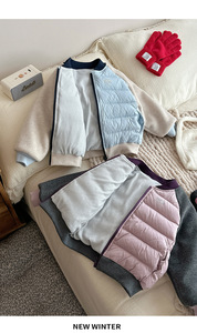 Girls' Casual Warm Coat in Breathable Wosted Fabric Autumn Winter Korean Western Style Children's <strong>Clothing</strong> - Product Image 4