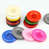 Grands boutons ronds en résine cousus à la main - Noir/Blanc pour manteaux en laine et pantalons habillés, fabriqués en Chine, style simple