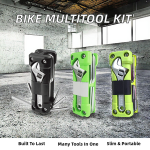 Kit de Herramientas Versátil para Bicicleta de Acero Inoxidable, Juego de Llaves Multiherramienta con Herramientas para Reparación de Neumáticos, Destornillador y Cadena para Bicicletas de Carretera - Product Image 2