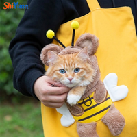 Sac de transport pour animaux de compagnie en toile SHIYUAN, avec trou pour la tête, motif abeille mignon, sac à bandoulière pour chiot et chat