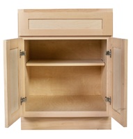 Fabrication en gros d'armoires de cuisine modulaires en bois massif sur mesure, de haute qualité, style Shaker moderne, en contreplaqué