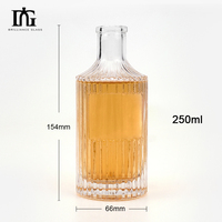 Bouteille vide en verre transparent pour parfum ou tequila, avec bouchon en liège, personnalisable avec gravure et impression de logo, 250ml/500ml/700ml/750ml, vente en gros