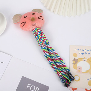 <b>Plush</b> Rope <b>Cat</b> Toys Cartoon Design Chew Toys For <b>Cats</b> Self-Entertainment Playtime Fun Medium Size Pet Toy - Product Image 2