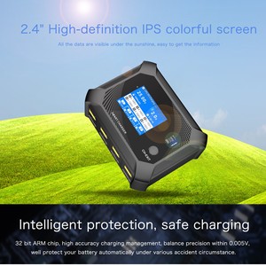 Station de charge de batterie UP9 200W avec écran LCD couleur IPS, 4 canaux, prise standard EU, lithium AC/DC - Product Image 4