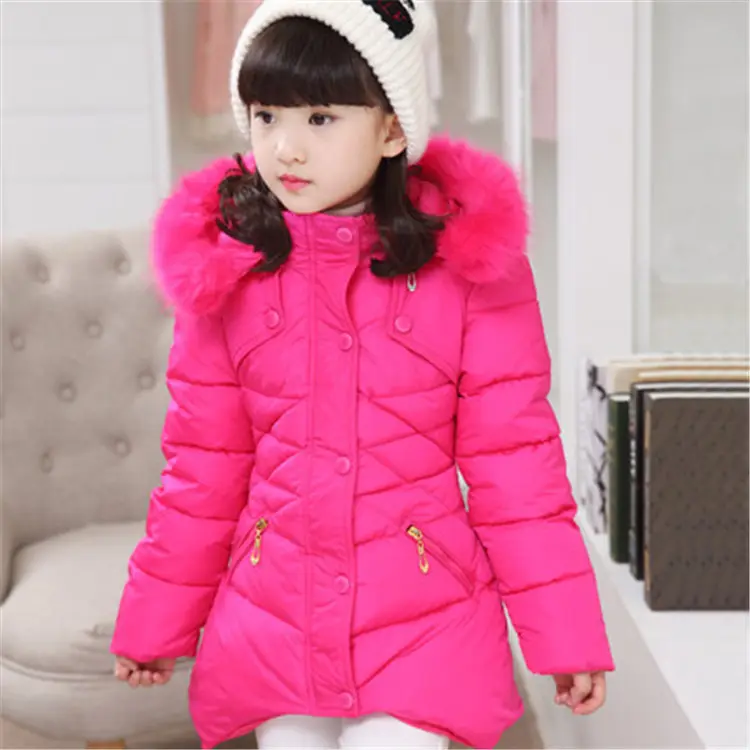 Kids Girl Jacket for Children in Winter Kids Clothing Winter Girls Dress Beautiful