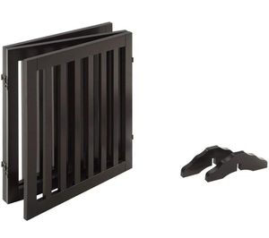 Barrière extensible pour chien en bois rétractable pour animaux <span class=keywords><strong>de</strong></span> compagnie pour une utilisation en intérieur Clôture pliable pour chat avec marche d'escalier - Product Image 4