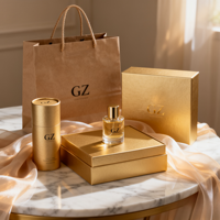 Stock d'usine : flacons de parfum en verre vides rectangulaires distinctifs de 30 ml, 50 ml et 100 ml. Boîtes d'emballage et bou