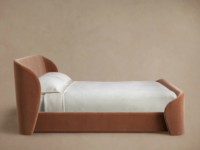 Modernes Luxus-Massivholzbettgestell Designer Weißes Gepolstertes Plattformbett Holzbetten für Schlafzimmer-Sets Luxushotel
