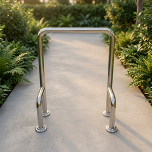Heavy Duty Floor Stand Toilet Safety Rail Stainless Steel Grab Bar Handicap <b>Bathroom</b> <b>Accessories</b> Factory - Product Image 1