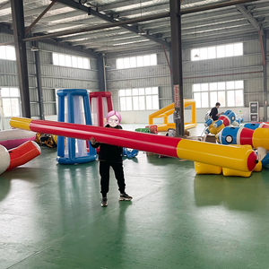 JUNAO A-4 Colonnes gonflables colorées professionnelles en PVC, installation facile, taille sur mesure, jeu <span class=keywords><strong>de</strong></span> foosball humain éducatif - Product Image 2