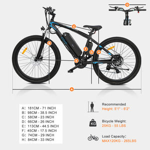 27.5 Inch 21 Speed Electric Mountain Bike 350W 10Ah - Product Image 2