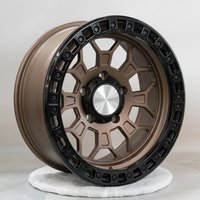 S3-00001 17-22 Jantes de voiture forgées en aluminium, design à disque profond en maille bronze mat personnalisé, norme DOT, pour Jeep Wrangler