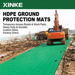 Tapetes de HDPE de Alta Densidad para Obras de Movimiento de Tierras a Gran Escala y Ingeniería <span class=keywords><strong>Civil</strong></span>, Camino Temporal de Alta Resistencia para Camiones Volquete - Product Image 1