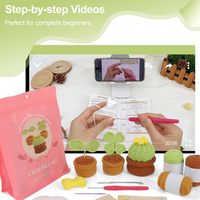 Kit de démarrage au crochet pour enfants - Apprenez à faire du crochet à la main avec des crochets - Cadeau de Noël - Faites-le vous-même