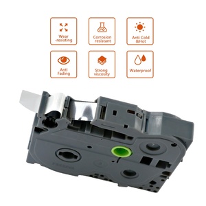 INK-POWER M-K221 MK 221 MK221 9mm Premium Noir sur Blanc P-Touch Label Tape Cartridge Compatible pour <span class=keywords><strong>Brother</strong></span> <span class=keywords><strong>PT</strong></span>-<span class=keywords><strong>65</strong></span> Printer - Product Image 2