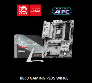 Tarjeta Madre M SI B850 GAMING PLUS WIFI6E AM5 Compatible con AMD Ryzen 9000/8000/7000 DDR5 8200MHz PCIe para Juegos - Product Image 2