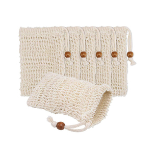 5 pack Amazon hot sale bar soap pouch natural sisal soap exfoliating bag