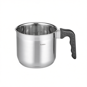 Stainless Steel Milk <b>Pot</b> 1.25L With Handle For Cooking Induction Compatible Minimalist Design - Product Image 2