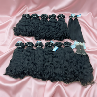Extensions de cheveux naturels ondulés de qualité supérieure, tissage vietnamien, double épaisseur, cuticules alignées