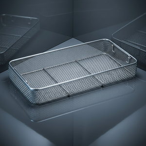 A-1 VERITAS Premium Stainless Steel Wire <b>Mesh</b> Utility Tray 240x250x5mm for Industrial Storage and General Purpose Use - Product Image 4